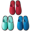 Guest House Slippers Set - Non-Slip Washable Spa Indoor Footwear for Travel, Hotel, Party - 6-14 Women/4-13.5 Men