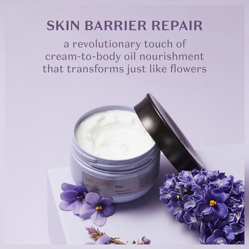 Nativa SPA Body Smoothing Lilac Bundle: Body Lotion (13.5oz) & Whipped Body Oil (6.1oz) with Nourishing Quinoa Oil + Bioretinol