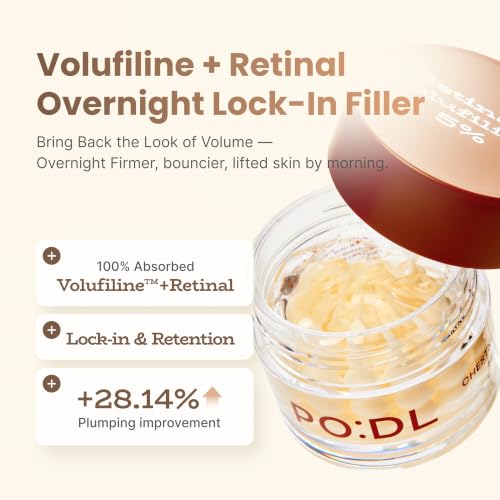 Plumping Night Face Cream with Volufiline & Retinal for Firm, Youthful Skin - 1.94 oz