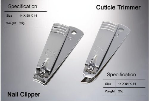 Three Seven TS-60KC Korean Nail Clipper Set – 6 Pcs Manicure Grooming Kit