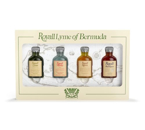 Royall Lyme Bermuda Collection 4-Piece Men’s Fragrance Set, Travel-Size
