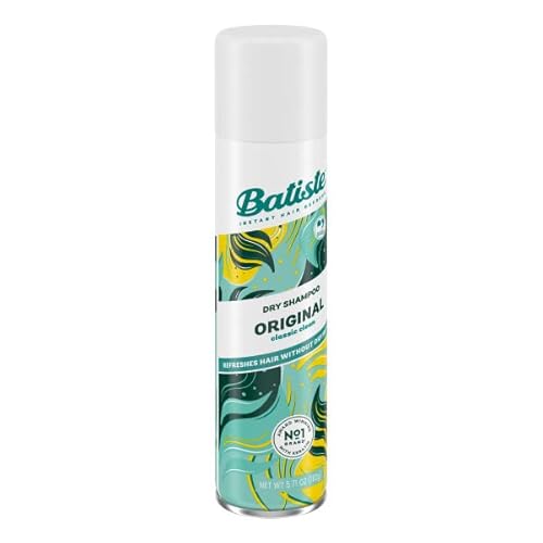 Batiste Original Dry Shampoo, 6.76 OZ / 200ml , Powder, Oily Hair, Oil Control, Citrusy Scent