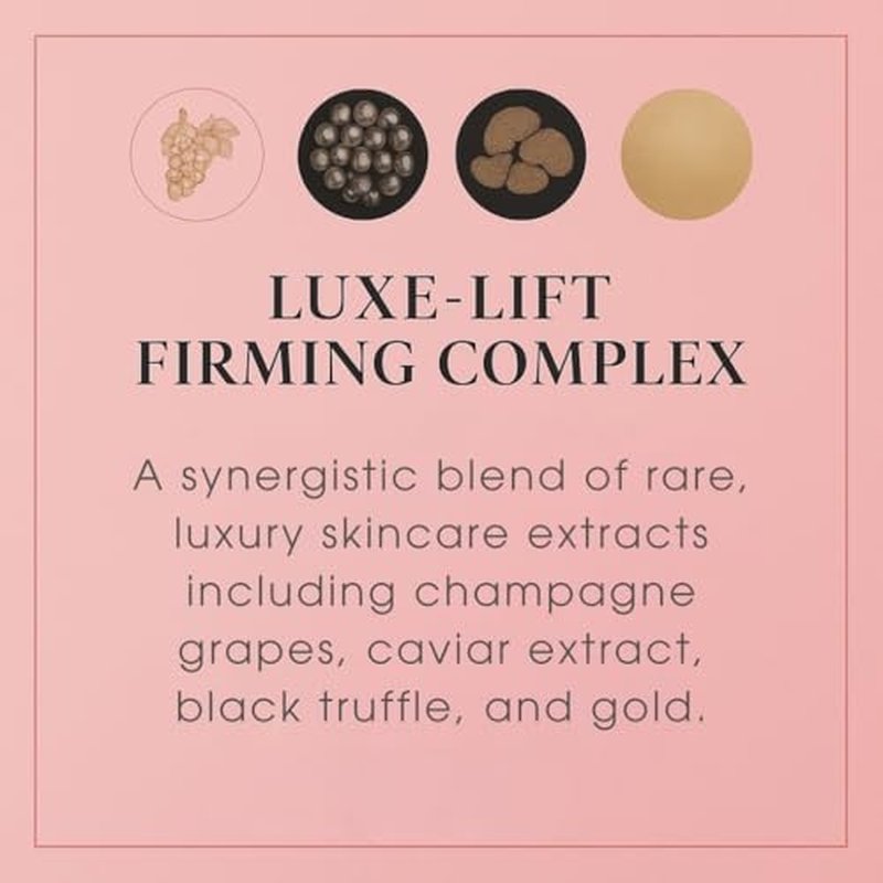 Consult Beaute - Champagne Lift Firming Eye Cream - Anti-Wrinkle - Diminish Appearance of Fine Lines - Hydrating Moisture - Instant Illumination - Nourishing Caviar and Grape Seed Extract - 0.5 oz