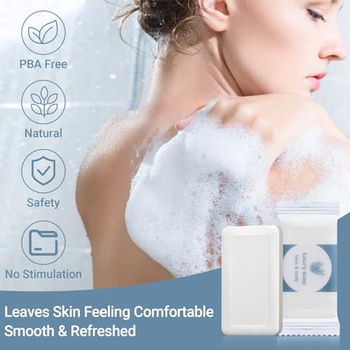 Kacctyen 600 Pcs Mini Bar Soap - Individually Wrapped Hand Soap for Hotels