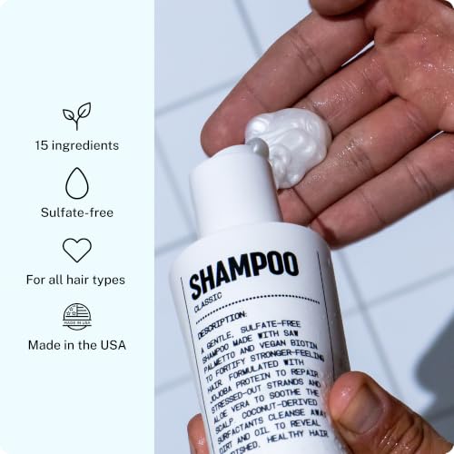 Blu Atlas Natural Men’s Shampoo - Sulfate-Free, Classic Scent, 8 oz - Variation of THIS listing