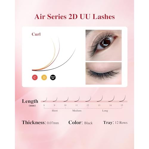 DIY Lash Clusters Natural Wispy: 280Pcs, 30D+40D, Wendy, Ultra-light, Natural, Wispy, Waterproof, Cat Eye, D Curl, 12-16mm Mixed, RR126