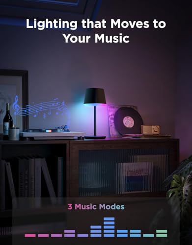 Rechargeable RGBIC Desk Lamp with App Control & 2700K–6500K White Light