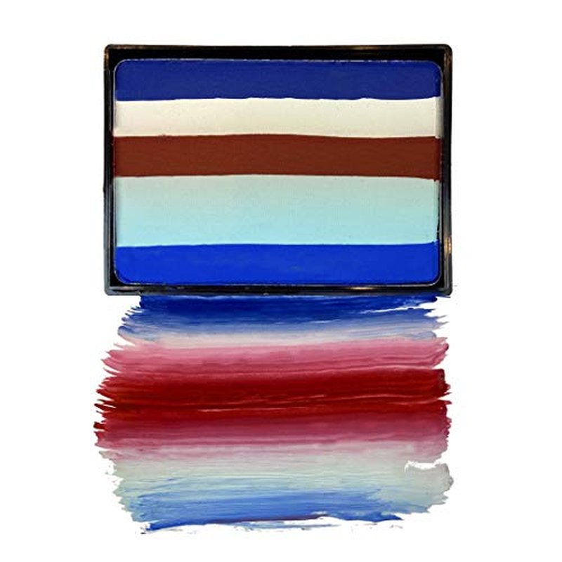 Mehron Makeup Paradise AQ Prisma Blendset (1.75 oz) (PATRIOT)