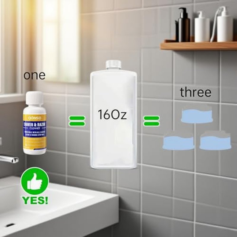 Electric Shaver Cleaning Solution - Electric Razor Cleaner£¬Compatible With Braun Cleaning Solution & Renew Refill Cartridges - Clipper Blade Cleaner - 3 Bottles, Makes 9 Refills