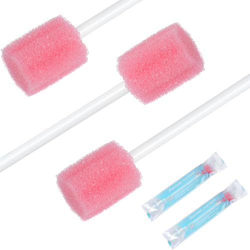 Qyoswab Safety Oral Swabs 250 pcs - Gum-Protective, Individually Wrapped, Unflavored, for Elderly & Dry Mouth Relief