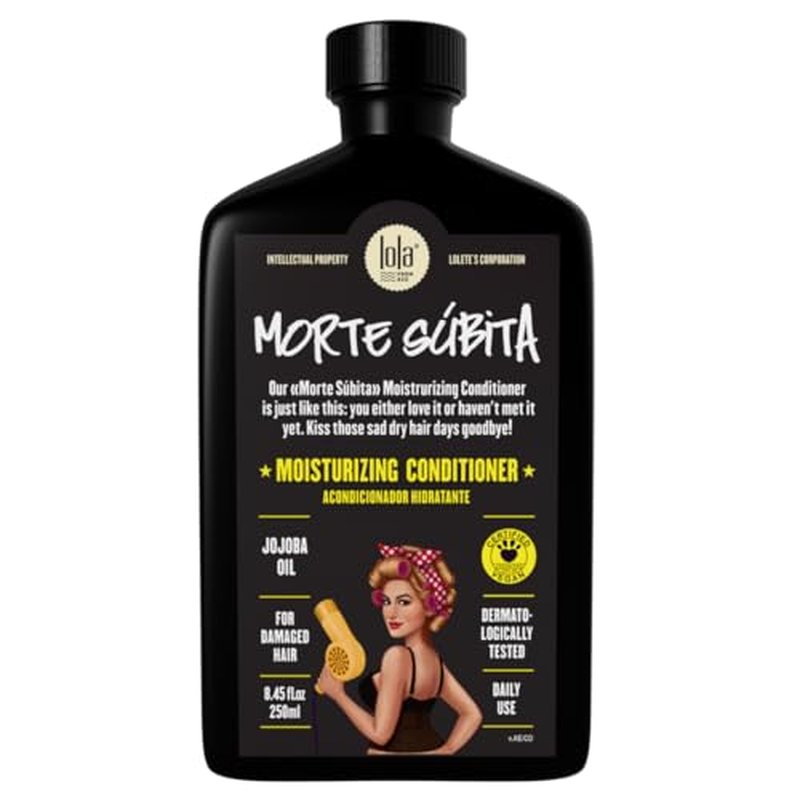 Lola From Rio - Morte Subita - Moisturizing Conditioner For All Types of Dry And Damaged Hair Types, Vegan, Cruelty-free, Paraben-free, Sulfate-free 8.45 Fl Oz