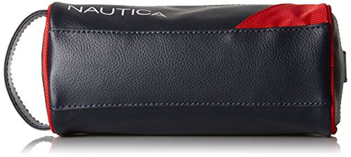 Nautica Men's Travel Toiletry Bag Organizer 1 Size Red Vegan Leather