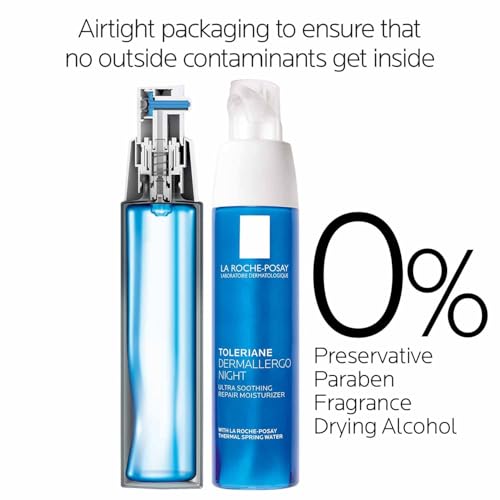 Night Face Moisturizer with Vitamin E for Sensitive Skin - Hydrating Cream