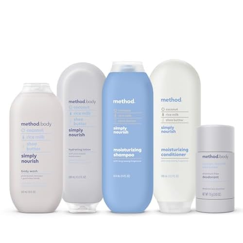 Method Daily Lotion, Simply Nourish, Moisturizer for 24 Hours of Hydration, 13.5 fl oz (Pack of 1)