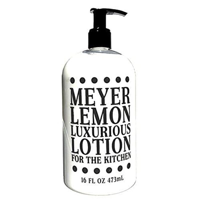 Greenwich Bay Trading Company Kitchen Collection Bundle: Meyer Lemon - 16 Ounce Shea Butter Lotion & 16 Ounce Hand Soap