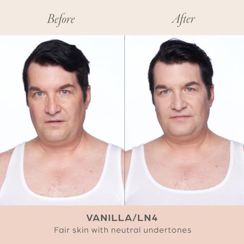 Liquid Foundation & Concealer with Hydrating Blend - Vanilla LN4 - Longwear, Full Coverage, Skin-Perfecting Makeup