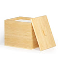 Bamboo Disposable Face Towel Holder - Rectangular, 7.13 Inch Bathroom Organizer