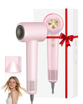 Pink Ionic Hair Dryer - High-Speed 150,000 RPM Professional Blow Dryer with Negative Ions