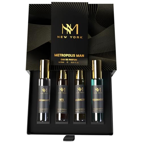 Luxury Perfume Set for Men & Women - Long Lasting Fragrance Collection, 4 x 15ml