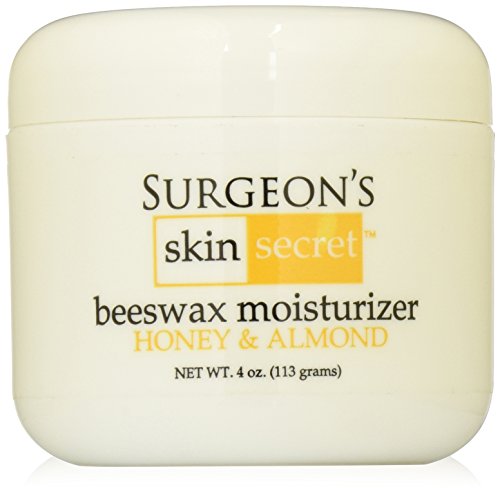 Beeswax Moisturizer with Honey Almond - 4oz Jar, All Natural Skin Care