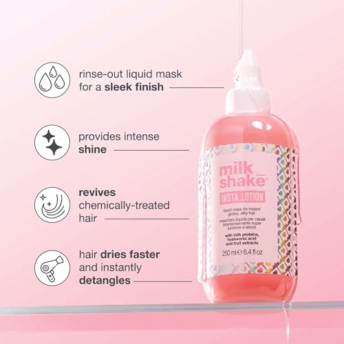 Milk_Shake Insta Lotion Liquid Mask 8.4 fl oz – Glass-Hair Gloss & Frizz Control