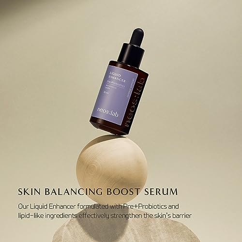 Liquid Enhancer Pre+Probiotics 1.01 fl.oz. (30ml) - Prebiotics, Probiotics, Ceramide, Facial Serum for Dewy, Moisturizing Skin, Skin Balancing, Skin Defense Support for Sensitive Skin