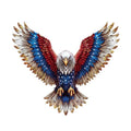 America Flag 6 Sheets Temporary Tattoos for Men Adults Eagle with America Flag July 4th Independent Day Temporary Tattoo for Women Neck Arm Chest for Woman