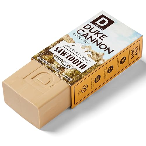 Men's Sawtooth Big Brick Soap Bar - 10 oz Triple Milled with Cedarwood Scent - 3 Pack