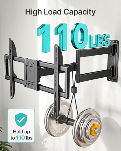 Pegzone 32-Inch Long Extension TV Wall Mount for 37-86 Inch Screens - Full Motion, Heavy Duty