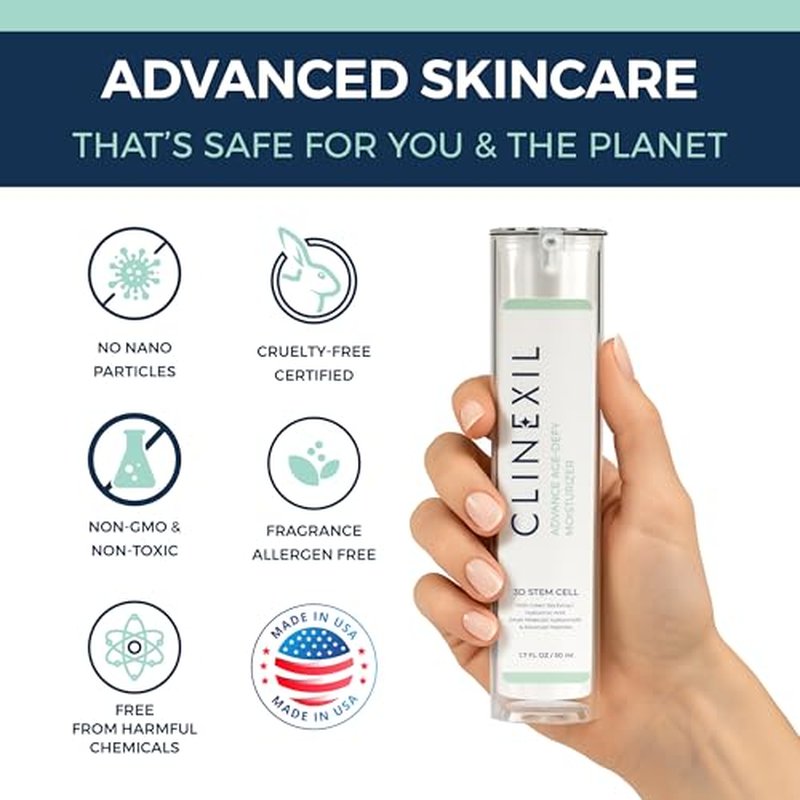 Advanced Age-Defy Moisturizer - 1.7 FL OZ | Stem Cell Serum for Face with Multi-Molecular Hyaluronic Acid, Dual Peptides & Collagen for Multi Layer Hydration, Anti-Aging, & Wrinkle Reduction.