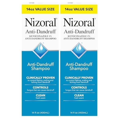 Nizoral Anti-Dandruff Shampoo with 1% Ketoconazole, Fresh Scent, 14 Fl Oz (Pack of 2)
