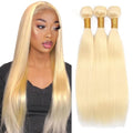 Aonbamds Blonde Straight Hair Extensions 26 Inch Bundle Set - Variation of THIS listing