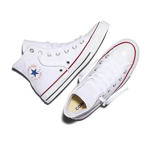 Converse Unisex Chuck Taylor All Star Canvas High Top Sneakers - White, Size 11 Women / 9 Men