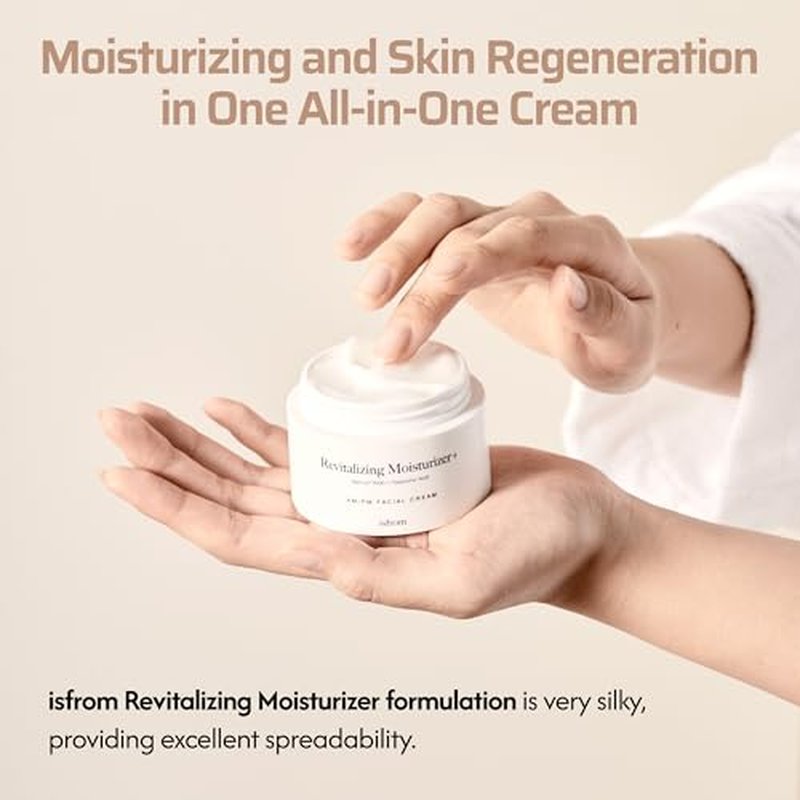 isfrom Revitalizing Moisturizer+ Cream ? Korean Anti-Aging Face Cream for Sensitive & Dry Skin, Matrixyl 3000 & Hyaluronic Acid for Firming & Deep Hydration, Vegan Skincare