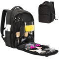 GDNasist Black Barber Supplies Bag with Insulated Pocket, Portable Hairdressing Backpack