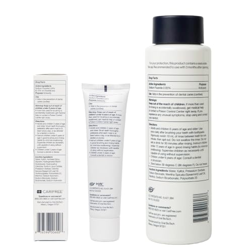 Cavity Prevention Dental Gel and Mouth Rinse Bundle - Fluoride & pH Balance