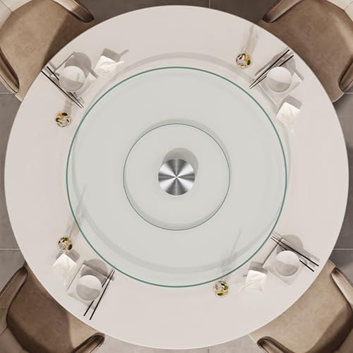 Large Round Glass Lazy Susan Turntable 30.7 inch for Dining Table & Serving