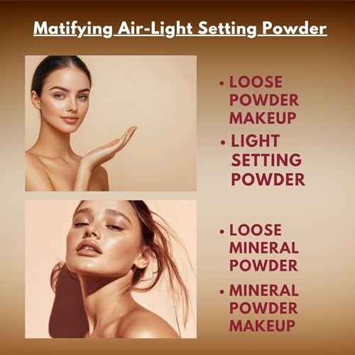 GA-DE Mirage Matifying Air-Light Loose Face Powder 0.7 oz - Shine-Free Makeup Setting