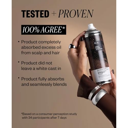 IGK First Class After Dark Charcoal Dry Shampoo for Dark & Brunette Hair - 6.5 OZ