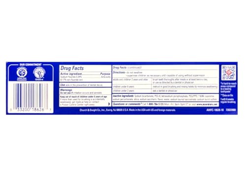 Arm & Hammer Advance White Extreme Whitening Toothpaste Mint 6 Oz Pack of 6