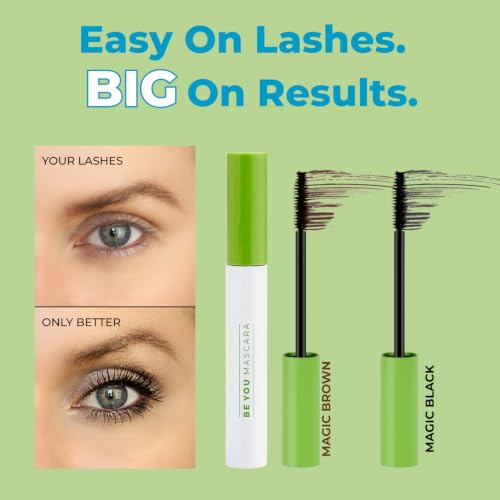 BE YOU Lash Perfecting Mascara - Black, Buildable, Fiber & Flake-Free - MAGIC BLACK