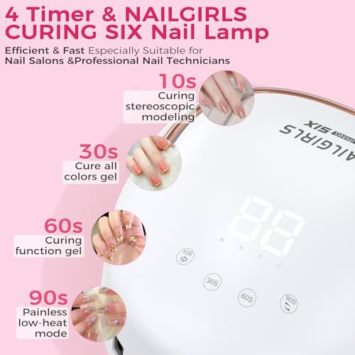 Professional UV Nail Lamp with 4 Timer Settings for Gel Nails & Manicures