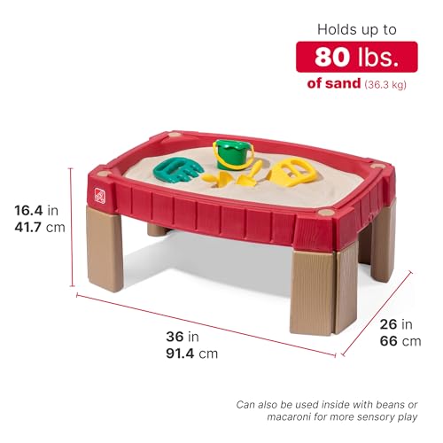 Kids Sand Table with Accessory Kit for Outdoor Play and Sensory Exploration