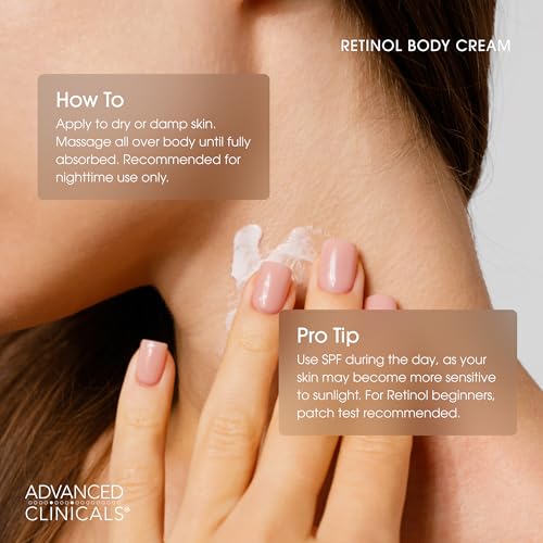 Advanced Clinicals Retinol Firming Cream + Vitamin C Face Brightening Gel-Cream Set