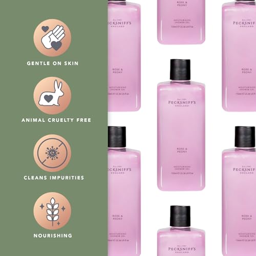 Pecksniff's Rose & Peony Moisturizing Shower Gel 750ml / 25.36 Fl Oz – Rose & Peony (Pack of 1)