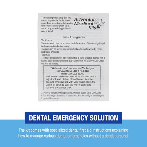 Travel Dental Emergency Kit with Cavity Fill, Soothing Gels & Instructions
