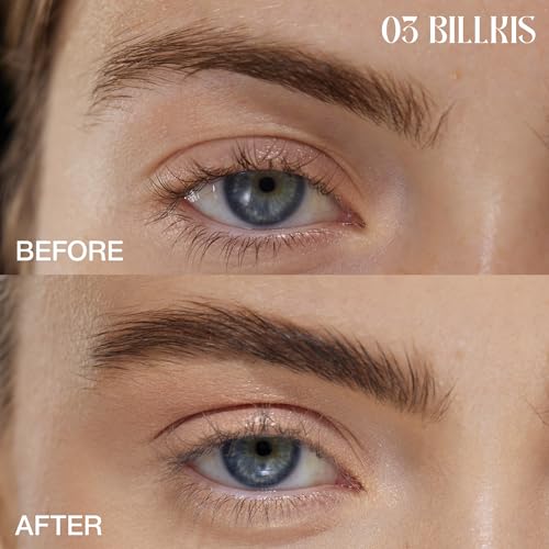 Two-Sided Eyebrow Pencil ? Triangle Thin Tip for Precise Application + Spiral Comb-Brush ? Long-Lasting & Pigmented ? 0.1 g. Brow Goddess (Billkis)