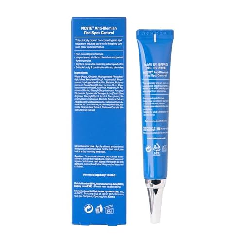 SKINCURE Noste Spot Control Cream with Tea Tree, Centella Asiatica & Niacinamide, 0.68 fl.oz.