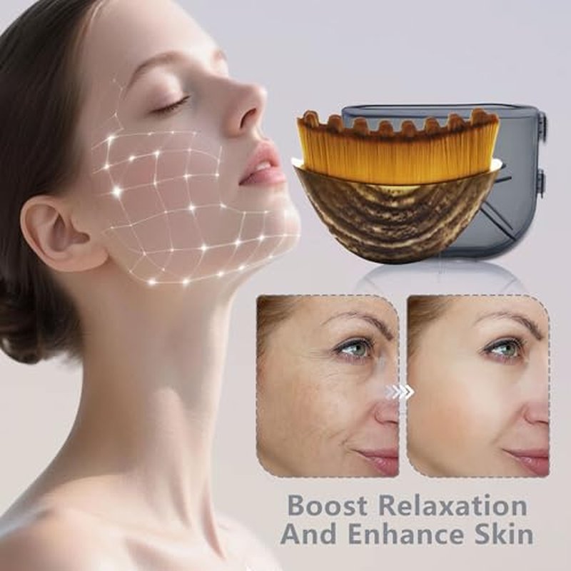 2 PCS Lymphatic Contour Face Brush ? Lymphatic Drainage Massager for Face, Chin & Jawline Sculpting, Anti-Puffiness Dry Brushing Tool with Ergonomic Design & Soft Bristles for All Skin Types