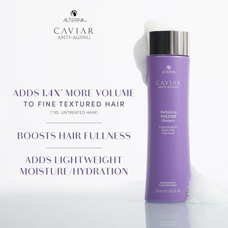 Alterna CAVIAR Anti-Aging Multiplying Volume Shampoo | For Fine, Limp or Thin Hair | Create Instant Volume and Thickness | Sulfate Free